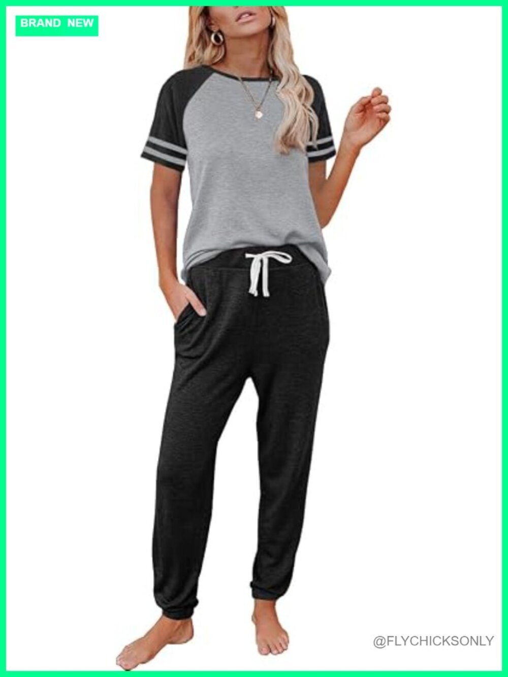 Women's 2 Piece Pajama Set with Pockets - Soft Lounge Sleepwear, Travel Outfits